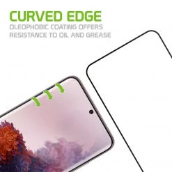 SGSAMS20F - Samsung Galaxy S20 Full Coverage Screen Protector, Premium Ultra-Thin Tempered Glass Screen Protector For Samsung Galaxy S20 (0.3mm) By Cellet
