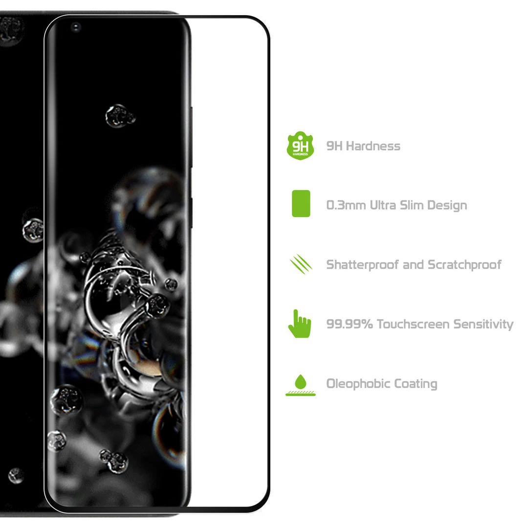 SGSAMS20UF - Samsung Galaxy S20 Ultra Full Coverage Screen Protector, Premium Ultra-Thin Tempered Glass Screen Protector For Samsung Galaxy S20 Ultra (0.3mm) By Cellet Full Catalog 6 SGSAMS20UF - Samsung Galaxy S20 Ultra Full Coverage Screen Protector, Premium Ultra-Thin Tempered Glass Screen Protector For Samsung Galaxy S20 Ultra (0.3mm) By Cellet Full Catalog