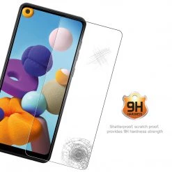 SGSAMA21 - Samsung Galaxy A21 Tempered Glass Screen Protector, Premium 0.3mm Tempered Glass Screen Protector For Samsung Galaxy A21 (9H Hardness) By Cellet Full Catalog