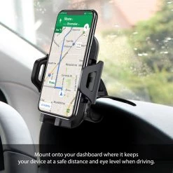 PHD260 - Dashboard Clip Phone Holder, Clip Mount With Non-Slip Clamp, Automatic Arm Release Button And 360 Degree Rotation For Apple IPhone XS Max, X/XR/XS, Samsung Galaxy Note 10/10 Plus And More – By Cellet Full Catalog 12 PHD260 - Dashboard Clip Phone Holder, Clip Mount With Non-Slip Clamp, Automatic Arm Release Button And 360 Degree Rotation For Apple IPhone XS Max, X/XR/XS, Samsung Galaxy Note 10/10 Plus And More – By Cellet Full Catalog