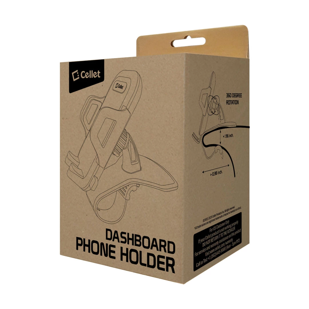 PHD260 - Dashboard Clip Phone Holder, Clip Mount With Non-Slip Clamp, Automatic Arm Release Button And 360 Degree Rotation For Apple IPhone XS Max, X/XR/XS, Samsung Galaxy Note 10/10 Plus And More – By Cellet Full Catalog 10 PHD260 - Dashboard Clip Phone Holder, Clip Mount With Non-Slip Clamp, Automatic Arm Release Button And 360 Degree Rotation For Apple IPhone XS Max, X/XR/XS, Samsung Galaxy Note 10/10 Plus And More – By Cellet Full Catalog