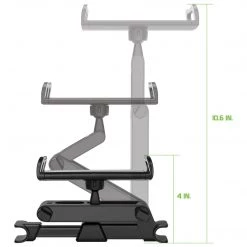 Full Catalog PH355BK - Universal Back Seat Headrest Tablet/Phone Mount Holder With Extendable Telescopic Arm And 360 Degree Rotation For Apple IPad, IPad Pro, IPad Mini, IPhones And Other Smartphones And Tablets (fits Up To 8”) By Cellet - Black