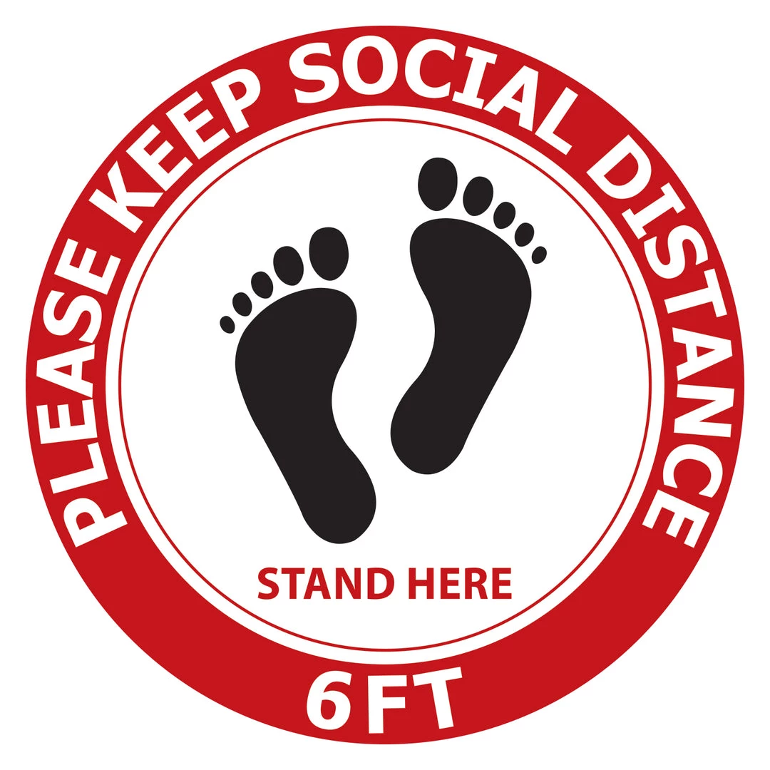 Cellet SK12 - 8 Pack 6FT Social Distancing Floor Decal, Anti-Slip Safety Social Distancing Floor Decal Marker For Banks, Shopping Centers, Grocery Stores And More Full Catalog 2 Cellet SK12 - 8 Pack 6FT Social Distancing Floor Decal, Anti-Slip Safety Social Distancing Floor Decal Marker For Banks, Shopping Centers, Grocery Stores And More Full Catalog