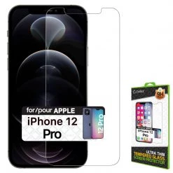 GoCellet Full Catalog SGIPH12P - IPhone 12 & 12 Pro Tempered Glass Screen Protector, 9H Hardness