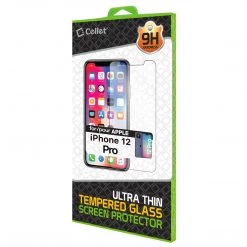 GoCellet Full Catalog SGIPH12P - IPhone 12 & 12 Pro Tempered Glass Screen Protector, 9H Hardness
