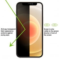 SYIPH12MINI - IPhone 12 Mini, Privacy Tempered Glass Screen Protector For Apple IPhone 12 Mini (0.8mm) By Cellet 12 SYIPH12MINI - IPhone 12 Mini, Privacy Tempered Glass Screen Protector For Apple IPhone 12 Mini (0.8mm) By Cellet