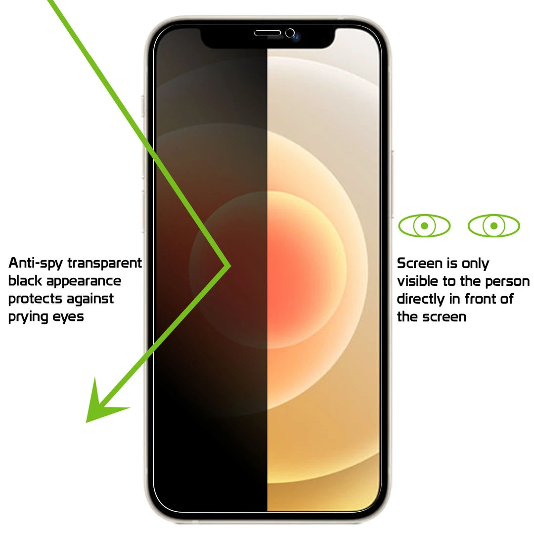 SYIPH12MINI - IPhone 12 Mini, Privacy Tempered Glass Screen Protector For Apple IPhone 12 Mini (0.8mm) By Cellet 6 SYIPH12MINI - IPhone 12 Mini, Privacy Tempered Glass Screen Protector For Apple IPhone 12 Mini (0.8mm) By Cellet