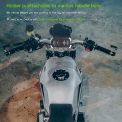 Cellet PHBIKE01 - Bike Smartphone Mount, Universal Heavy Duty Bicycle Holder Mount With 360 Degree Rotation Compatible To IPhone 12 Pro Max/12 Mini/12, IPhone 11 Pro Max/ 11 Pro/11, Samsung Galaxy Note 20/20 Plus And Other 4.7”-6.8” Devices Full Catalog