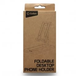 Cellet Wholesale New Arrivals PH140BK - Adjustable Foldable Desktop Smartphone And Tablet Stand, Heavy Duty Adjustable Phone Stand With Non-Slip Rubberized Grips And Base Compatible To Smartphones, Tablets, And IPads - Black