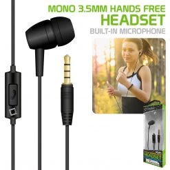 GoCellet EP35P - Cellet 3.5mm Hands Free Earpiece For Apple IPhone, Blackberry Curve 8300, 8310, 8320, & Etc. Full Catalog