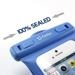 WATER5BL - Cellet Universal Waterproof Case For Apple IPhone 5 And Other Similar Sized Devices - Blue