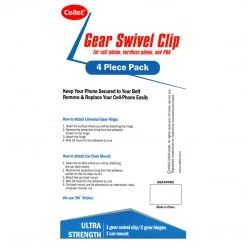 GEAR4RED - Cellet Red Universal Swivel 4PC Gear Clip (4 In 1) - Sealed Clamshell Package Full Catalog