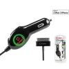 PAPPLEU - Cellet Extra USB Charging Port Plug In Car Charger With Green LED For Apple IPod Touch, Nano, IPhone 3G S, & IPhone 4 (Made For IPhone, Licensed By Apple)