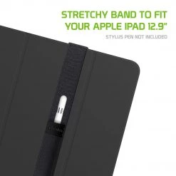 Cellet Full Catalog STHOLDER129 - 2 Pack Stylus Holder, Apple Pencil Holder/Sleve For Apple IPad 12.9 Inch (2020 Version) - Black