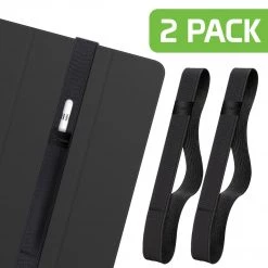 Cellet Full Catalog STHOLDER129 - 2 Pack Stylus Holder, Apple Pencil Holder/Sleve For Apple IPad 12.9 Inch (2020 Version) - Black