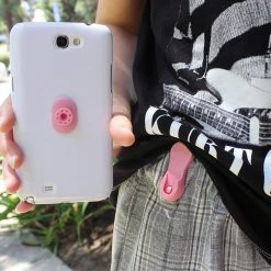 CLPE4TPK - Cellet 4-IN-1 PEANUT STYLE Trans Pink CLIP