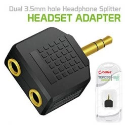 CNY2 - Cellet Single 3.5mm Pin To Double 3.5mm Hole Headphone Split Adapter Full Catalog