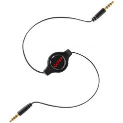 CN3535RBKB - Cellet Black Retractable 3.5mm Pin To 3.5mm Input Stereo Audio Cable