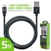 Full Catalog DAMICROUSBB - Micro USB Cable, Cellet 5 Ft. Micro USB Charging / Data Cable - Black