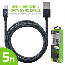 Full Catalog DAMICROUSBB - Micro USB Cable, Cellet 5 Ft. Micro USB Charging / Data Cable - Black