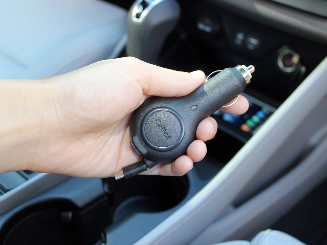 PMOTQ9RB - Cellet Compact 10 Watt Powered Micro USB Retractable Plug In Car Charger 12 PMOTQ9RB - Cellet Compact 10 Watt Powered Micro USB Retractable Plug In Car Charger