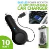 PMOTQ9RB - Cellet Compact 10 Watt Powered Micro USB Retractable Plug In Car Charger