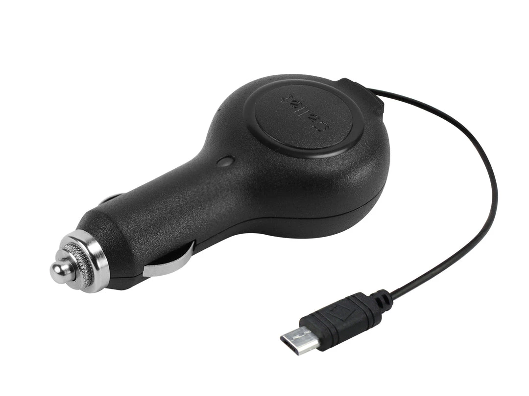 PMOTQ9RB - Cellet Compact 10 Watt Powered Micro USB Retractable Plug In Car Charger 2 PMOTQ9RB - Cellet Compact 10 Watt Powered Micro USB Retractable Plug In Car Charger