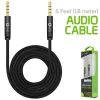 CN3535B - Cellet 3.5mm Premium Anti-Tangle Braided Aux Audio Cable For IPhones, IPods, IPads, Headphones, Smartphones For Home And Car Stereos - Black