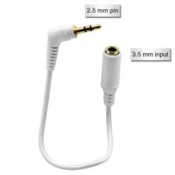 CN25M35F - Cellet 2.5mm Pin To 3.5mm Input Stereo Plug Cable Full Catalog