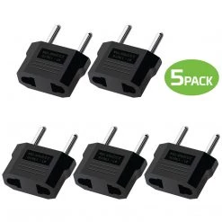 Full Catalog CN110 - 5 Pack Cellet Power Adapter - Flat Pin To Round Pin