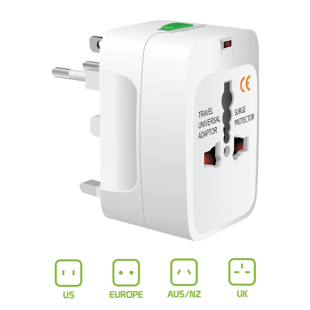 Cellet CNUNM - Worldwide All-In-One Universal Power Adapter - White 9 Cellet CNUNM - Worldwide All-In-One Universal Power Adapter - White