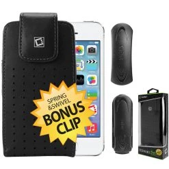 LTERP5 - Cellet Teramo Leather Case For Apple IPhone 5S, 5C, 5 With Spring And Swivel Clips Full Catalog