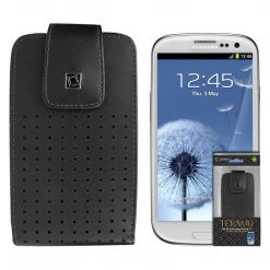 Full Catalog LTERS - Cellet Black Teramo Case With Cellet Removable Spring Clip For IPhone5, IPhone4 Samsung Galaxy S4, S3 And Other Similar Sized Phones