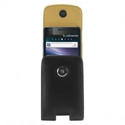NOBLVS - Cellet Black Vertical Noble Case With Cellet Removable Spring Clip For Samsung Infuse 4G & Galaxy S2