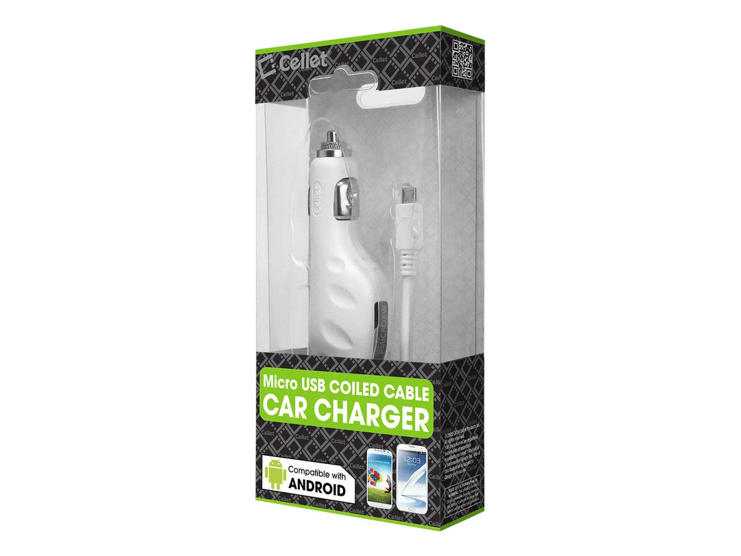 PMICROXW - Cellet White Micro USB Plug In Car Charger (800mA) 6 PMICROXW - Cellet White Micro USB Plug In Car Charger (800mA)