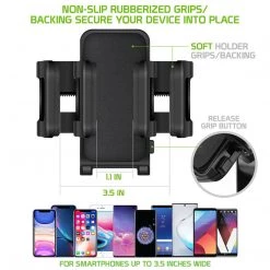 GoCellet PH600 - Cellet Car Phone Mount Holder Car Cup Holder Phone Holder Mount, Adjustable Compatible With Apple IPhone 12 Pro Max Mini 11 SE XS XR X 8 Plus Samsung Note 20 10 Galaxy S21 S20 Moto Pixel