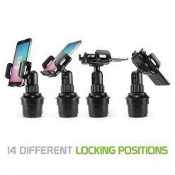 GoCellet PH600 - Cellet Car Phone Mount Holder Car Cup Holder Phone Holder Mount, Adjustable Compatible With Apple IPhone 12 Pro Max Mini 11 SE XS XR X 8 Plus Samsung Note 20 10 Galaxy S21 S20 Moto Pixel