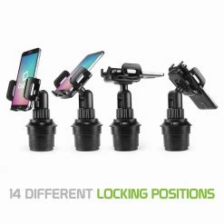 GoCellet PH600 - Cellet Car Phone Mount Holder Car Cup Holder Phone Holder Mount, Adjustable Compatible With Apple IPhone 12 Pro Max Mini 11 SE XS XR X 8 Plus Samsung Note 20 10 Galaxy S21 S20 Moto Pixel