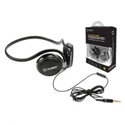 EP3560BK - Cellet Black 3.5mm Stereo Neckband Earhook Hands Free Headset With Microphone (On&Off Switch)