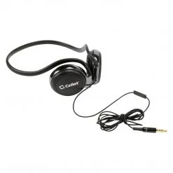 EP3560BK - Cellet Black 3.5mm Stereo Neckband Earhook Hands Free Headset With Microphone (On&Off Switch)