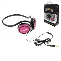 EP3560PK - Cellet Pink 3.5mm Stereo Neckband Earhook Hands Free Headset With Microphone (on & Off Switch) Full Catalog