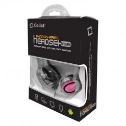 EP3560PK - Cellet Pink 3.5mm Stereo Neckband Earhook Hands Free Headset With Microphone (on & Off Switch) Full Catalog