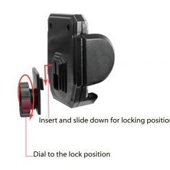 PHBLACK3 - Cellet Dashboard Phone Holder For Phones Up To 2.5 Inches Wide