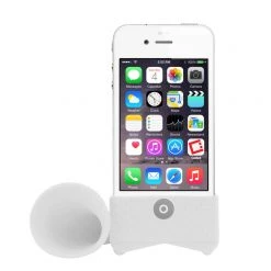 Cellet Full Catalog AMPIPH4WT - IPHONE 4 WHITE SPAKER AMPLIFIER