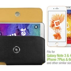 NOBLEN - Cellet Noble Premium Leather Case With Fixed Heavy Duty 360 Degree Swivel Clip For IPhone 7 Plus, IPHone 6s Plus, IPhone 6 Plus, Samsung Galaxy Note 4/5, S7 Edge Full Catalog