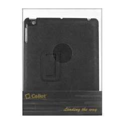 Cellet Full Catalog LAPPIPAD31BK - IPad 2, IPad 3, And IPad 4 Protective Case Cover With Folding Media Kickstand - Black