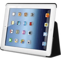 Cellet Full Catalog LAPPIPAD31BK - IPad 2, IPad 3, And IPad 4 Protective Case Cover With Folding Media Kickstand - Black