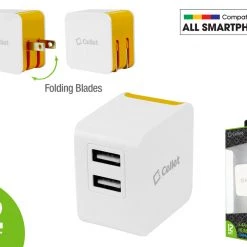 TCMICRONB - Cellet Universal High Powered 12W/2.4A Dual USB Home Charger UL & DOE 6 CERTIFIED (Cable Sold Separately) Full Catalog 12 TCMICRONB - Cellet Universal High Powered 12W/2.4A Dual USB Home Charger UL & DOE 6 CERTIFIED (Cable Sold Separately) Full Catalog