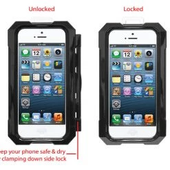 Cellet WATERBK - Black Waterproof Case For IPhone 5