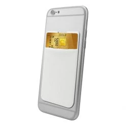 Cellet Full Catalog CRSLVWT - EZStick Universal ID/Credit Card Holder For Smartphones - White